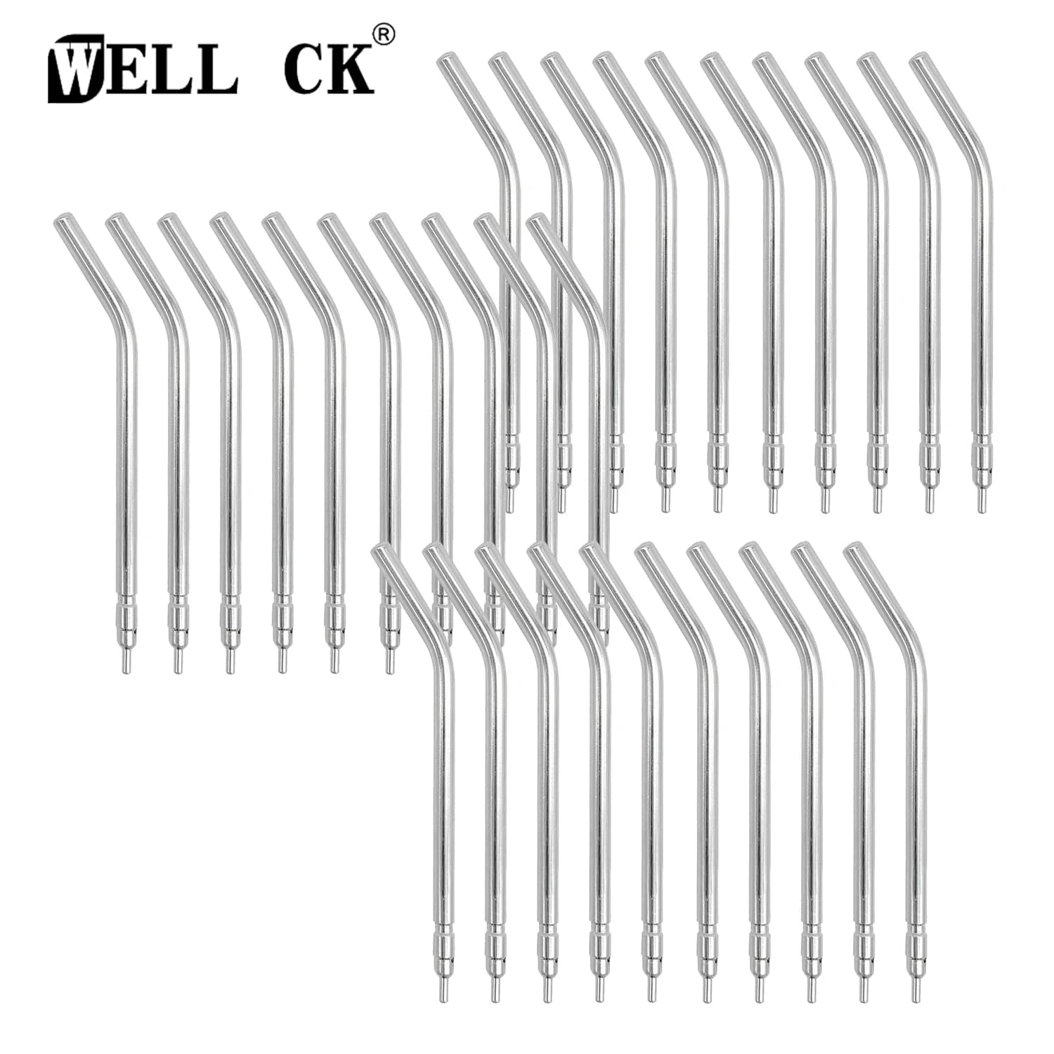 30pcs 3 Way Dental Air Water Spray Syringe Nozzles Tips Stainless Steel Dental Syringe Spray Tips Nozzles For Teeth Whitening