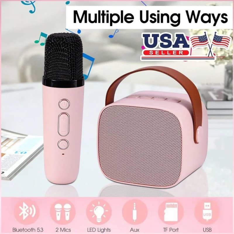 Dazone Mini macchina per karaoke Altoparlante Bluetooth portatile portatile per bambini con microfono wireless regalo per ragazzi e ragazze