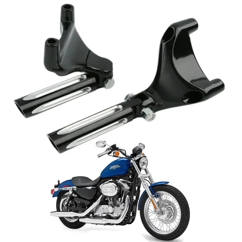 Per Harley Sportster 883 1200 2004-2013 2007 2008 2009 2010 2011 2012 2013 Passeggero Pedane Staffa di Montaggio Moto