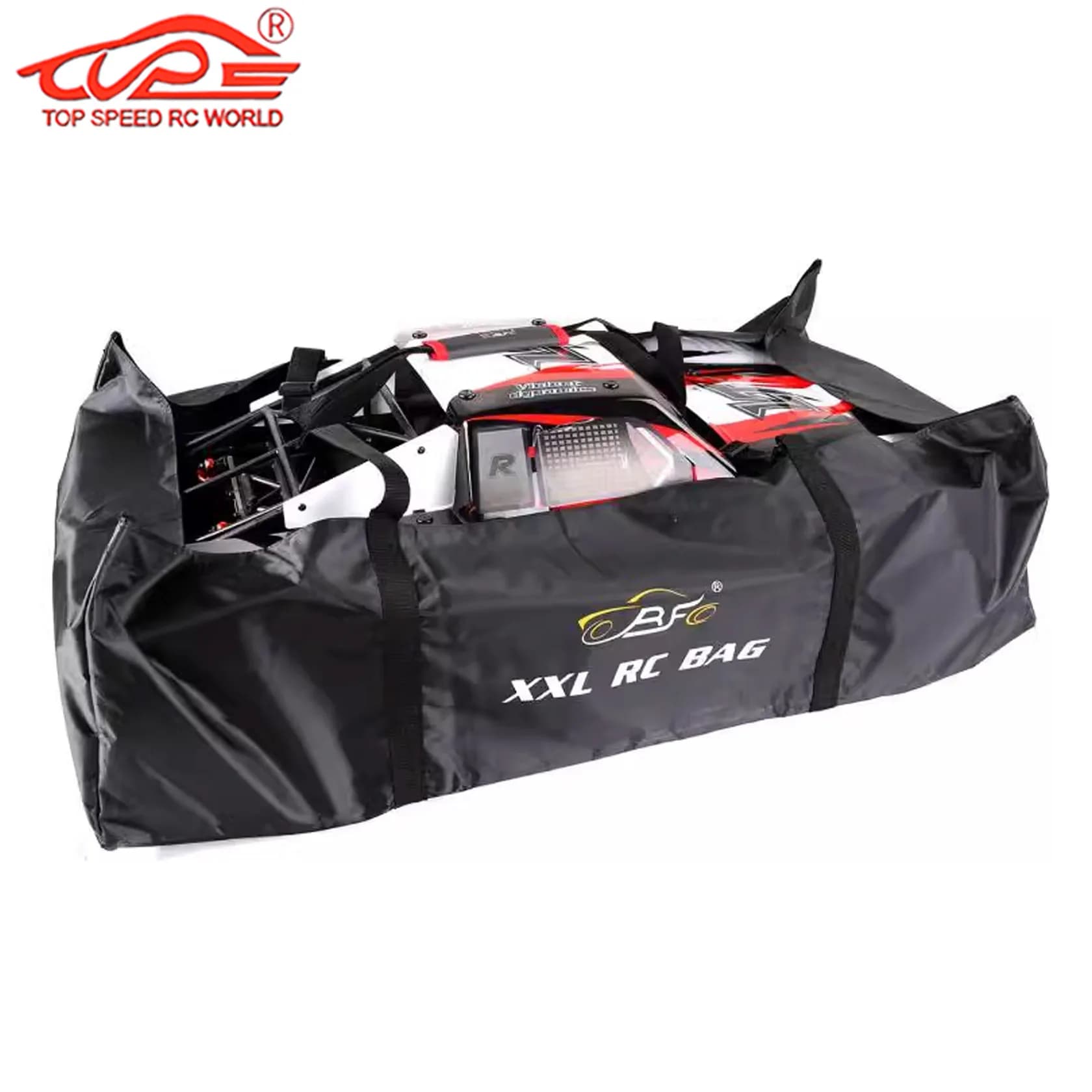 Borsa di stoccaggio impermeabile, borsa per il trasporto borsa per auto RC portatile per auto Rc in scala 1/5 Rovan F5 MCD LT Baja LOSI 5IVE-T LOSI DBXL, LOSI MTXL