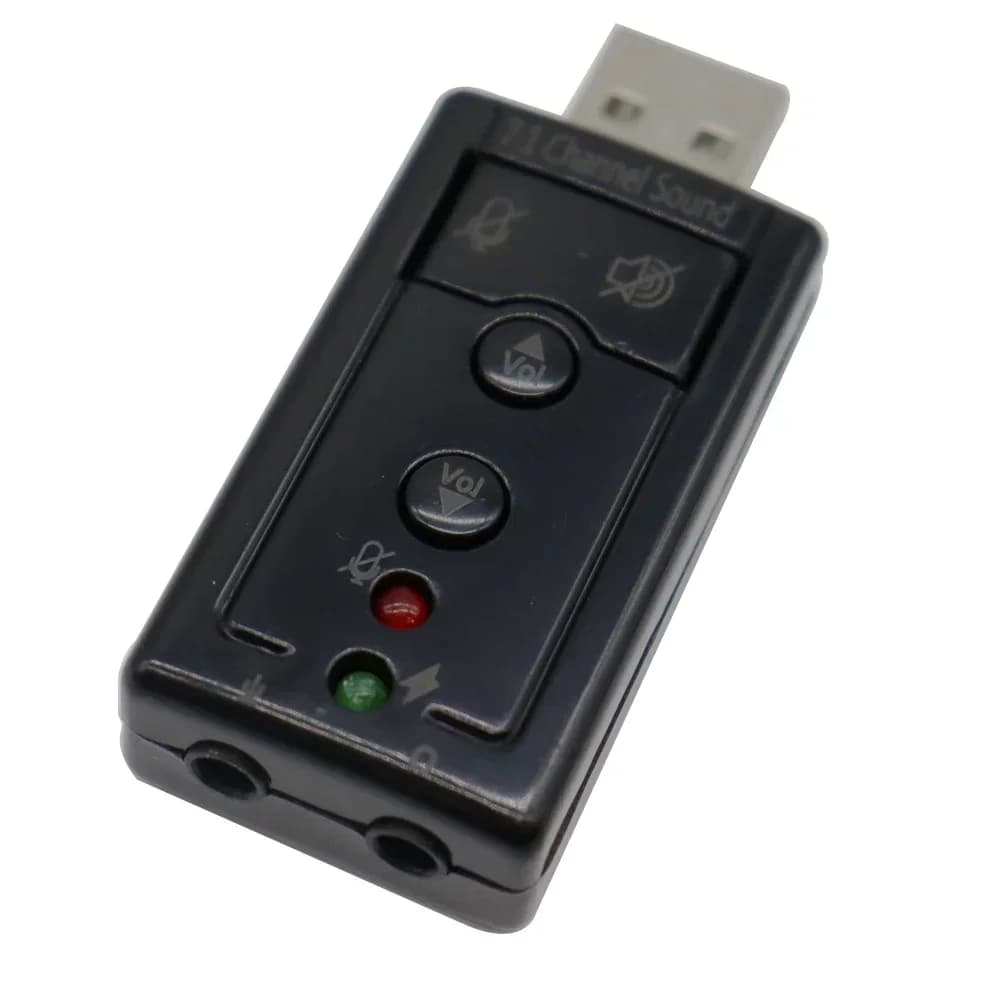 VIRTUAL 7.1 External USB Sound Card USB to Jack 3.5mm Headphone Audio Adapter Micphone Sound Card For Mac Android Linux