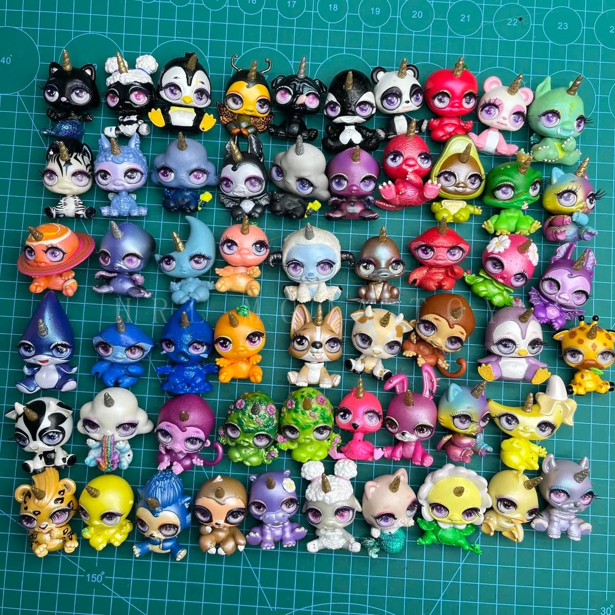 6 pezzi/set originale Slime Mini unicorno bambola giocattoli da gioco per bambini 4-5 cm