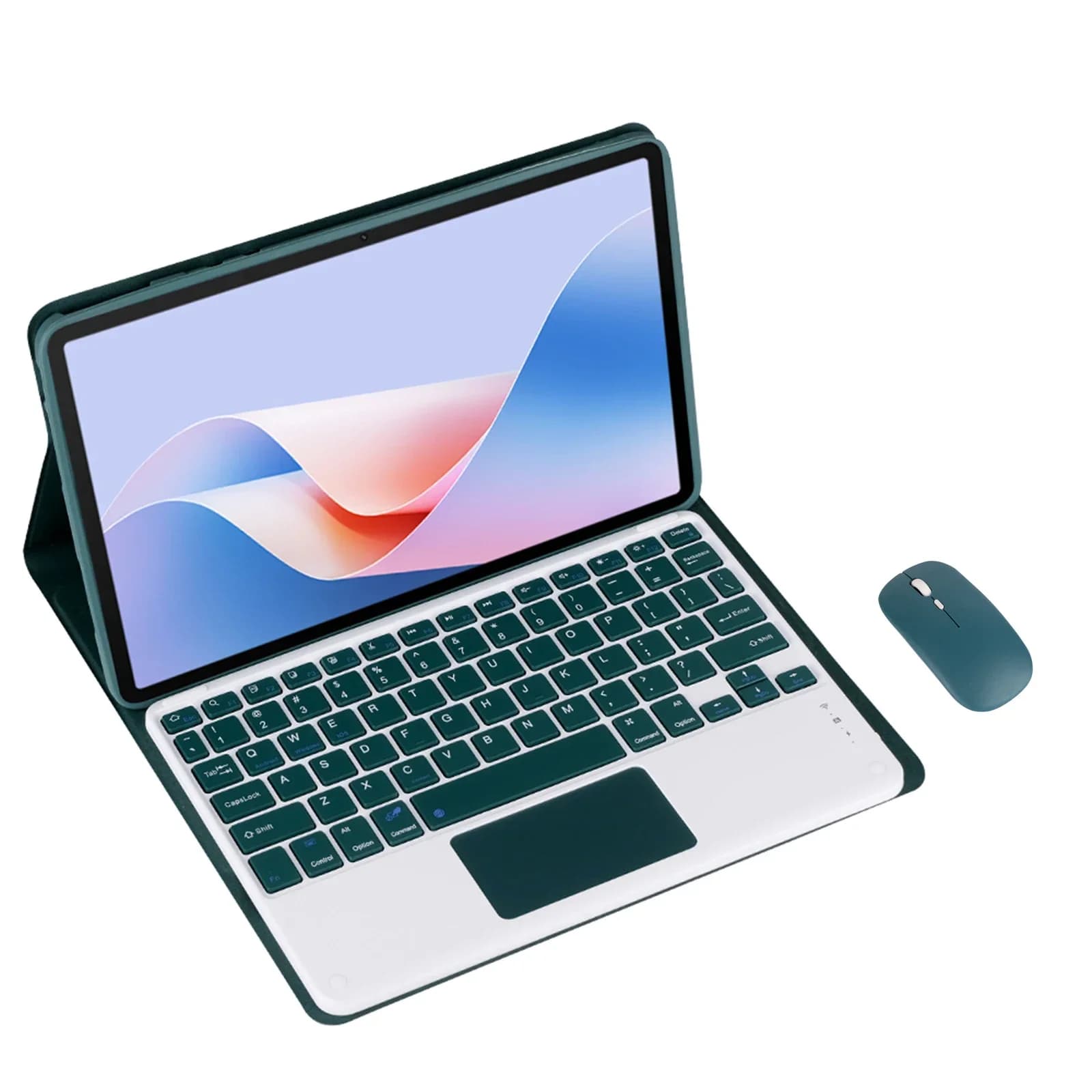Custodia con tastiera per Xiaomi Pad 5/5 Pro Tablet da 11 pollici Staccabile Wireless Bluetooth Cover per tastiera e mouse retroilluminati a 7 colori