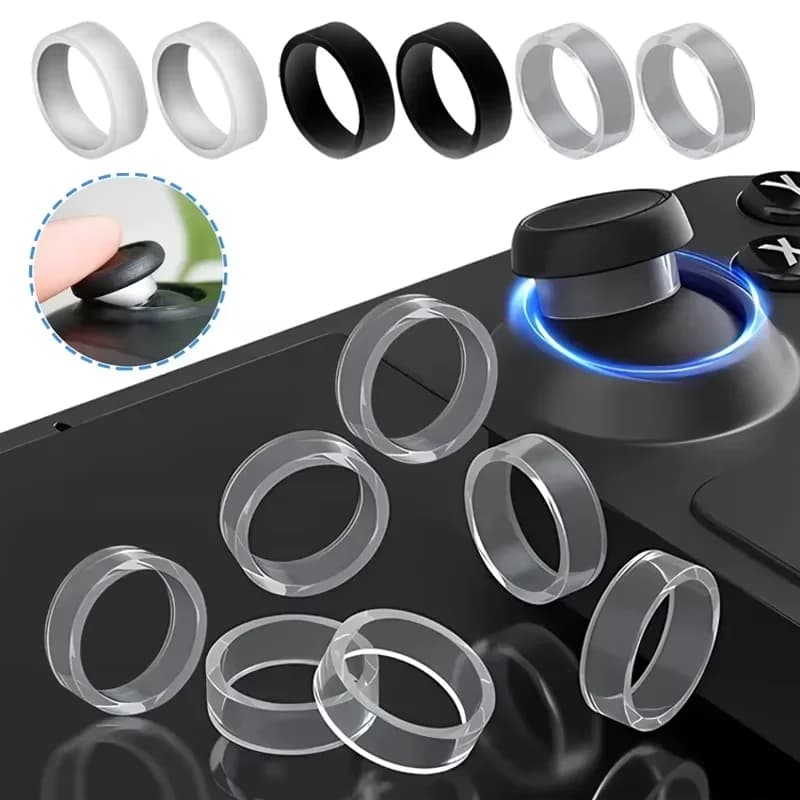 Anello in gomma per joystick protettivo elastico da 4-8 pezzi per PS5/ PS4/ Xbox/ Switch Pro/Steam Deck Palmare 3D Rocker Anello in silicone
