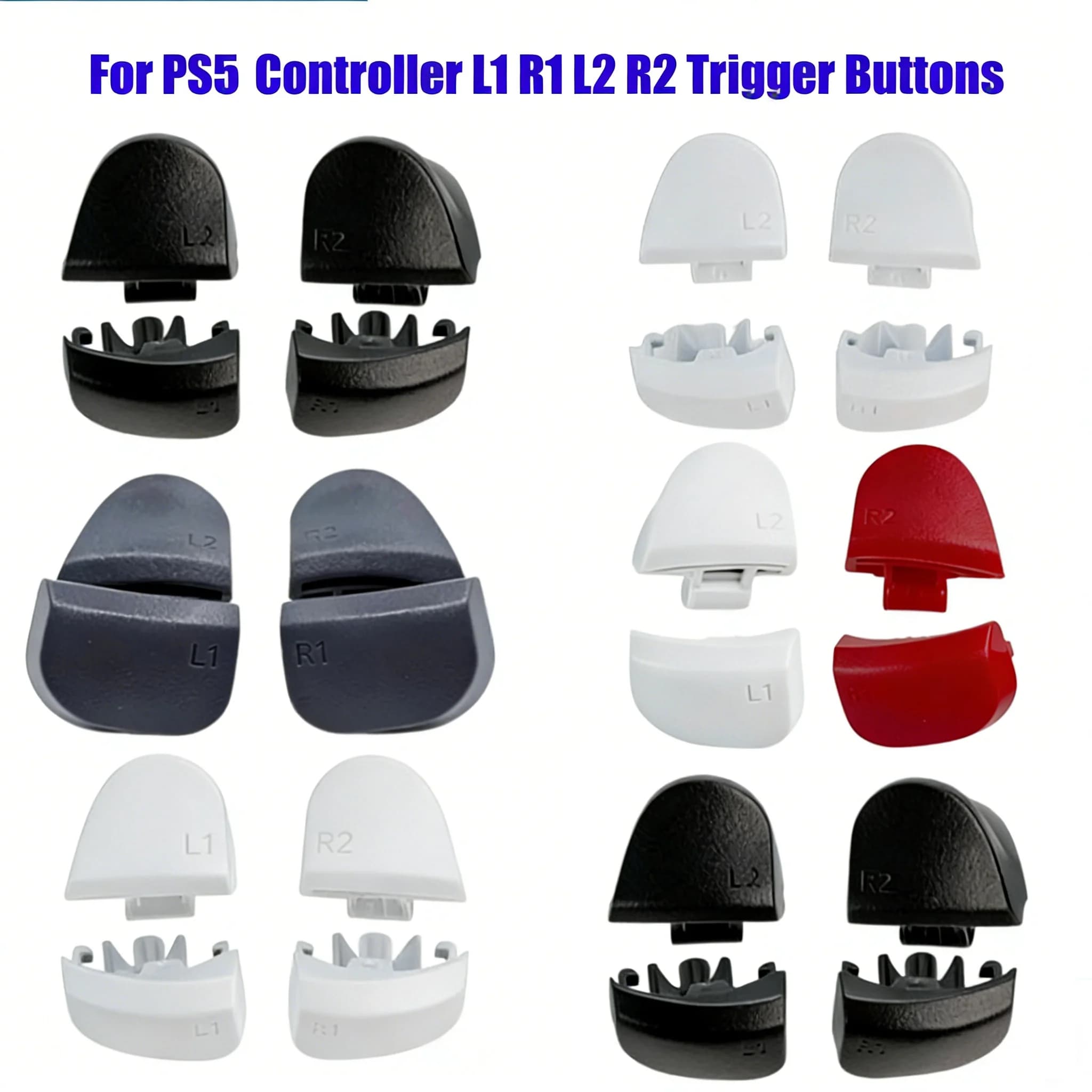for PS5 Controller L1R1L2R2 Trigger Buttons With Spring BDM-010/020/030/040/050 Gaming Joystick Accessories