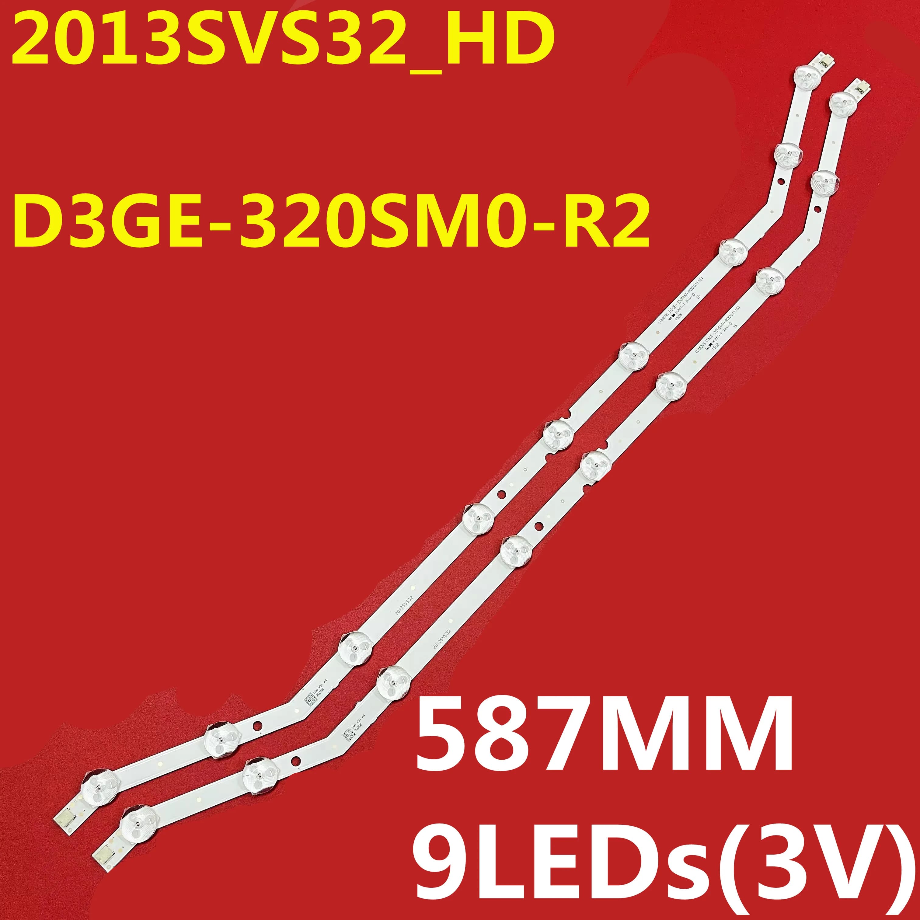 30PCS LED Strip 9 lamps For 2013SVS32 2017SVS32 D3GE-320SM0-R2 LM41-00001R UN32FH4003 UN32FH4055 UN32FH4205 UN32H4303 UN32H4353