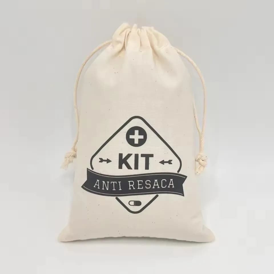 10 pz/lotto Kit Matrimonio Antiresaca, Sacchetti Regalo per Feste, Sacchetti Portaoggetti, Sacchetti in Cotone, Sacchetti per Kit Pronto Soccorso, Kit Anti-Post-Abitazione Croce Rossa