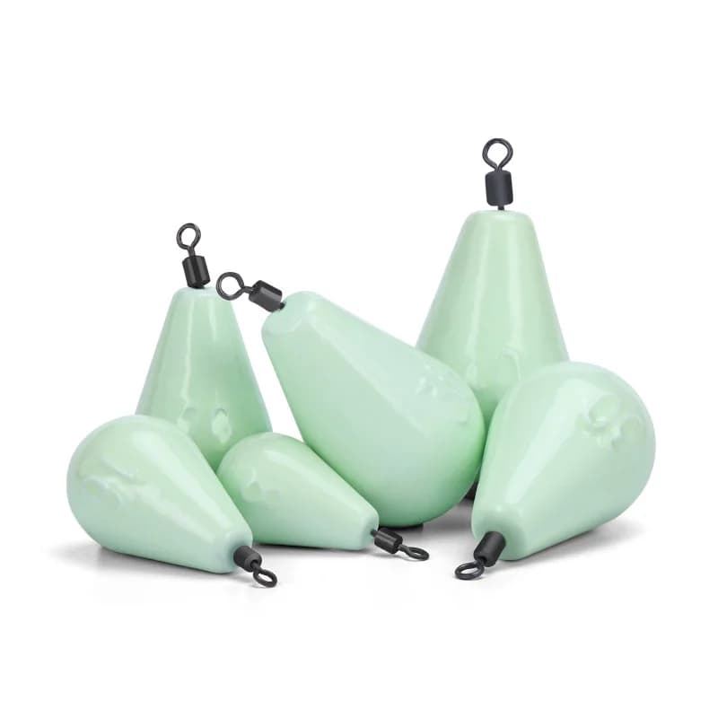 Luminous Lead Sinkers Sea Fishing Lead Sinker 30g/60g/75g/112g/130g/150g Sea Fishing Weight with Swivel Accessories
