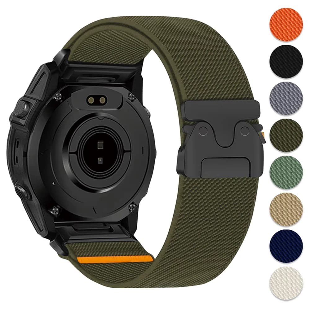 Cinturino Quick Fit da 20 22 26mm per Garmin Quatix 8 Fenix 8 Tactix8 43/47/51mm Fenix E/7/7X/7S Bracciale in nylon correa Instinct 3 band