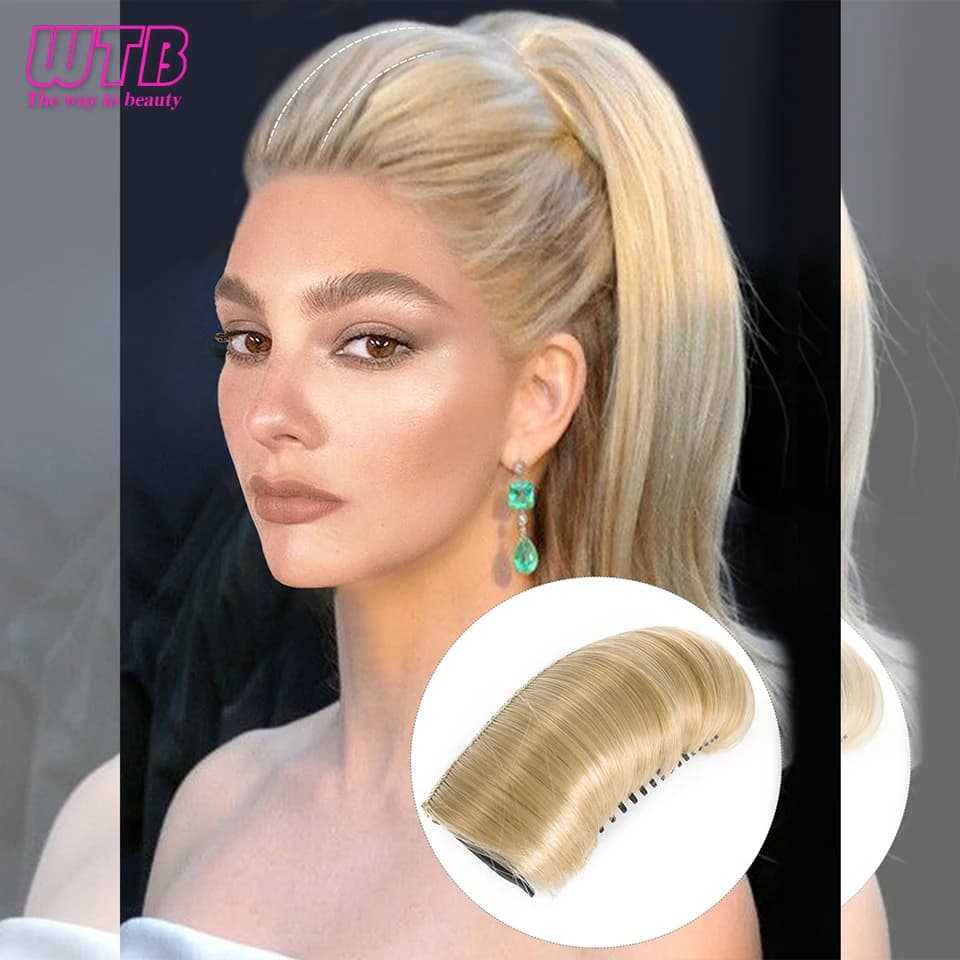 Invisible Fluffy Hair Pad Bangs Cushion Hairpin Hair Bun -Volume Fluffy Increased Blonde Hair Pad,for women Party and Daily Wear