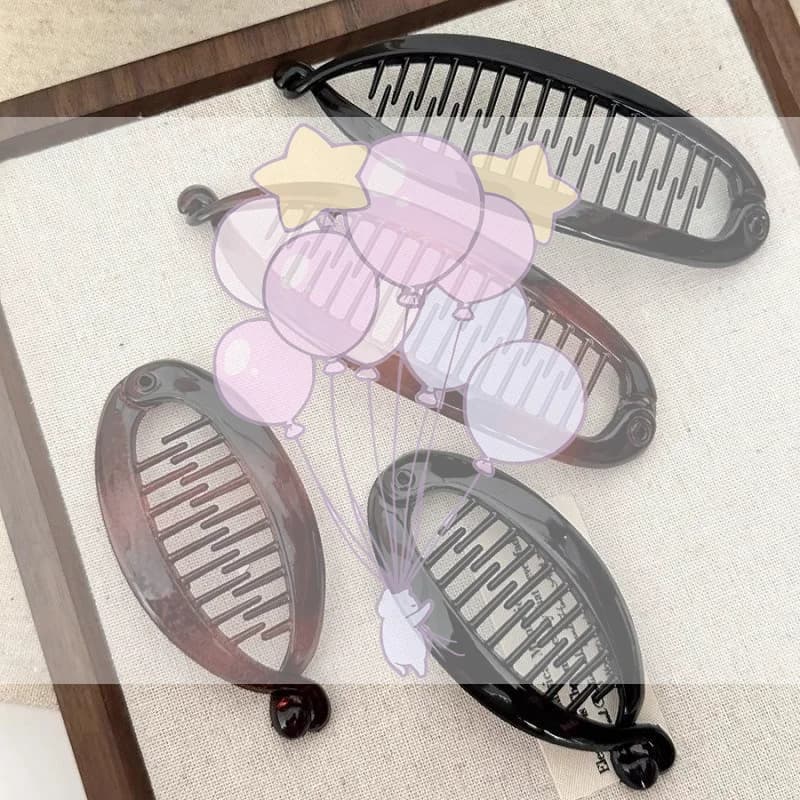 Fish Shaped Banana Hair Clips Cute Cartoon Style Ponytail Holders Hair Accessories for Girls Holiday Gift