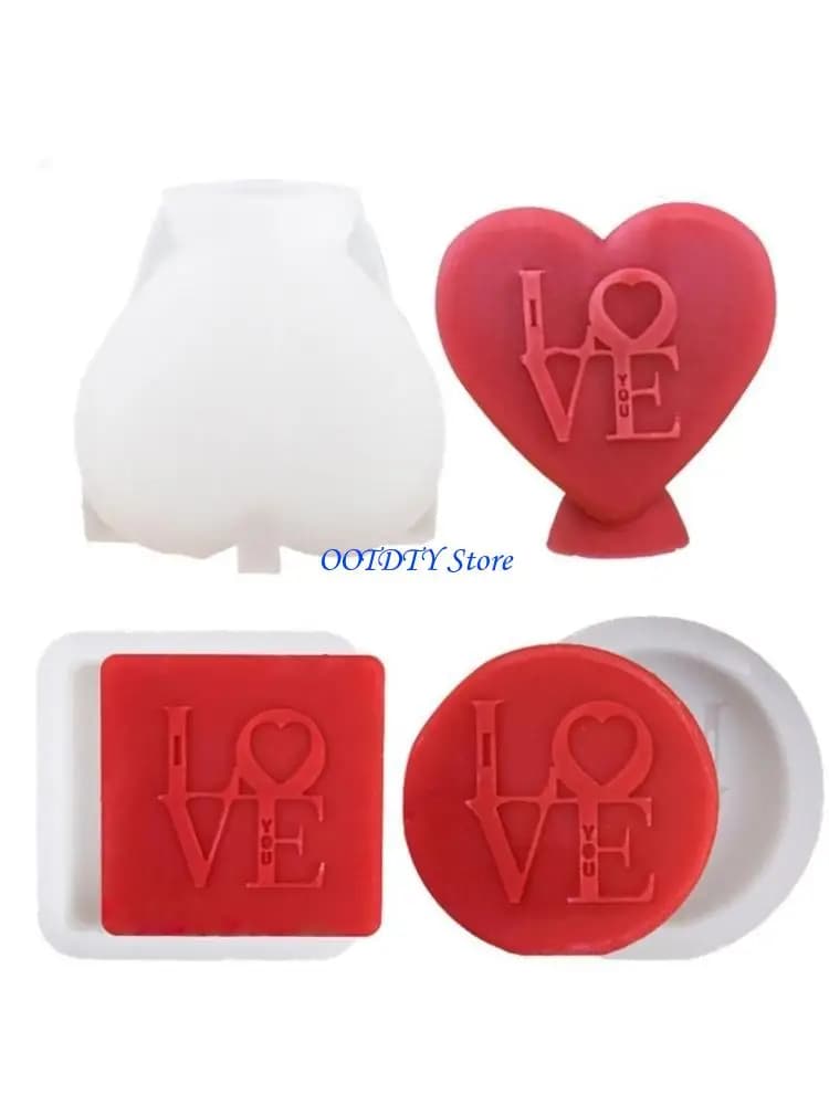 367A Stampo per candele geometrico Stampo in silicone per produzione candele Stampo in resina epossidica riutilizzabile per