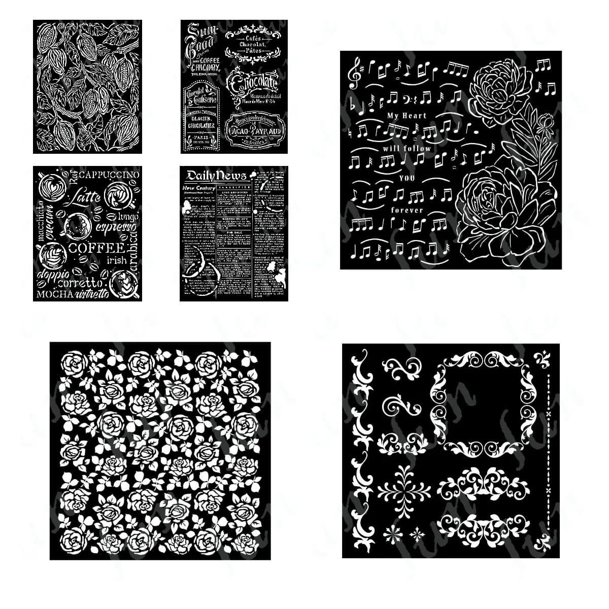 Arrival New Holiday Decorations Layering Drawing Stencils Daily News Coffee Stencil Scrapbooking Embossing DIY Paper Card Album