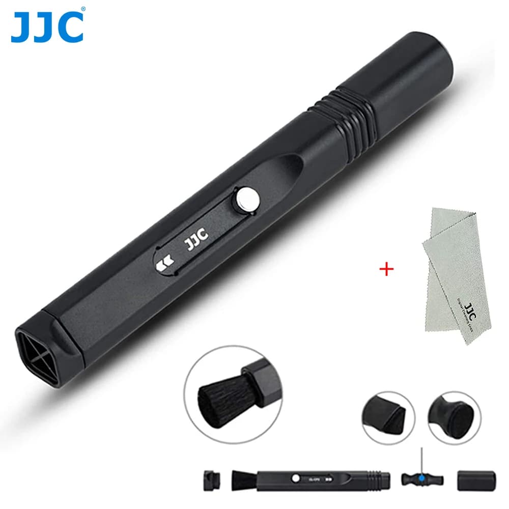 JJC Penna per la pulizia delle lenti Air Duster Kit di strumenti per spazzole per la pulizia della polvere per filtri Fotocamera DSLR Schermo LCD Tastiere Elettronica e lenti
