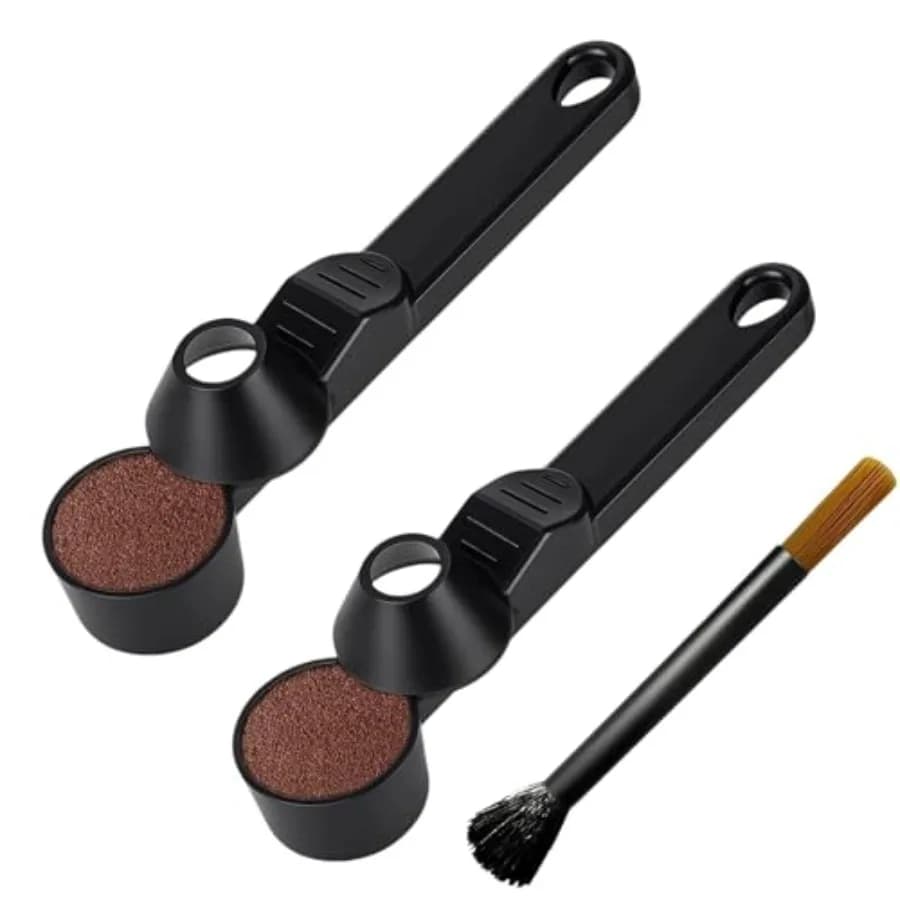 2 Pack Coffee Scoop with Funnel, 2 TBSP Reusable K Cup Powder Scoop, Spill Proof Mess-Free Design for Protein Creatine Tea Flou