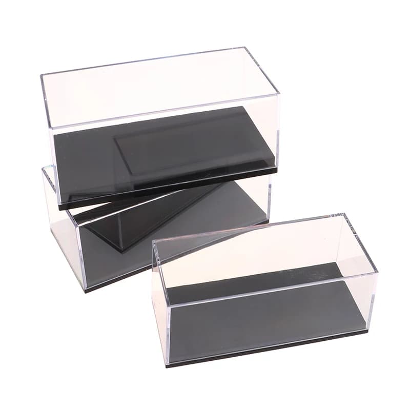 Scatola Espositiva Trasparente per Modellini Auto, Copertura Antipolvere in Acrilico HD, Espositore Protettivo