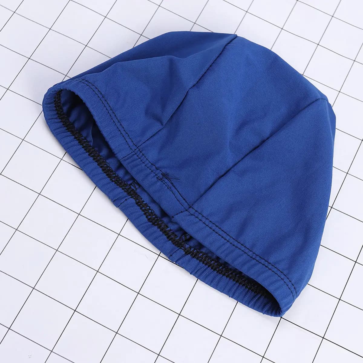 Adult Polyester Swim Cap for Men and Women Non Waterproof Elastic Fabric Sun Protection Bacteria Resistant Anti Skid Comfortable
