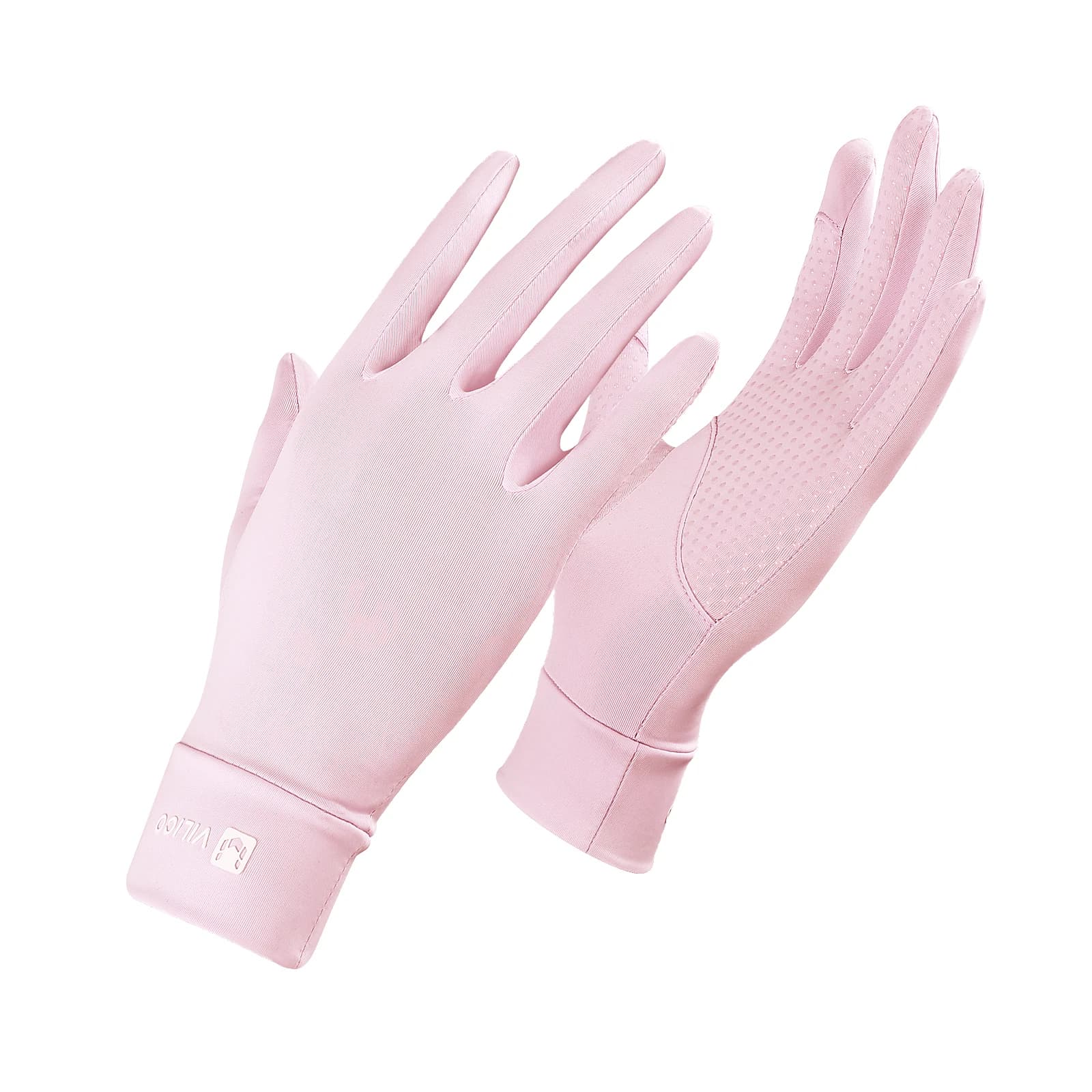 Women's Silk Summer Gloves Lightweight and Breathable Touchscreen Quick Dry Driving Cycling Anti-slip Gloves UPF50 + Anti-uv