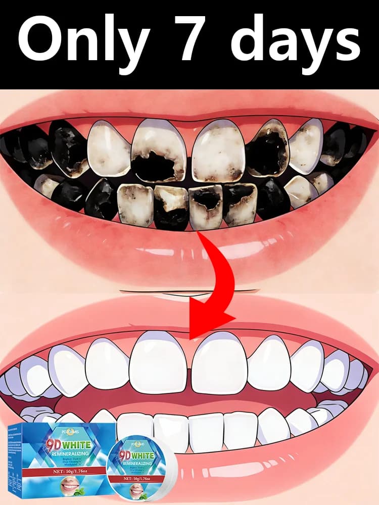 Whitening powder for teeth, removes tobacco stains, for oral hygiene