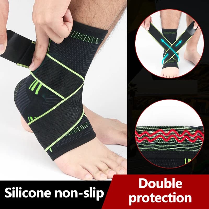 1 pz protettivo calcio supporto per caviglia basket tutore per caviglia compressione cinturino in nylon protezione per cintura