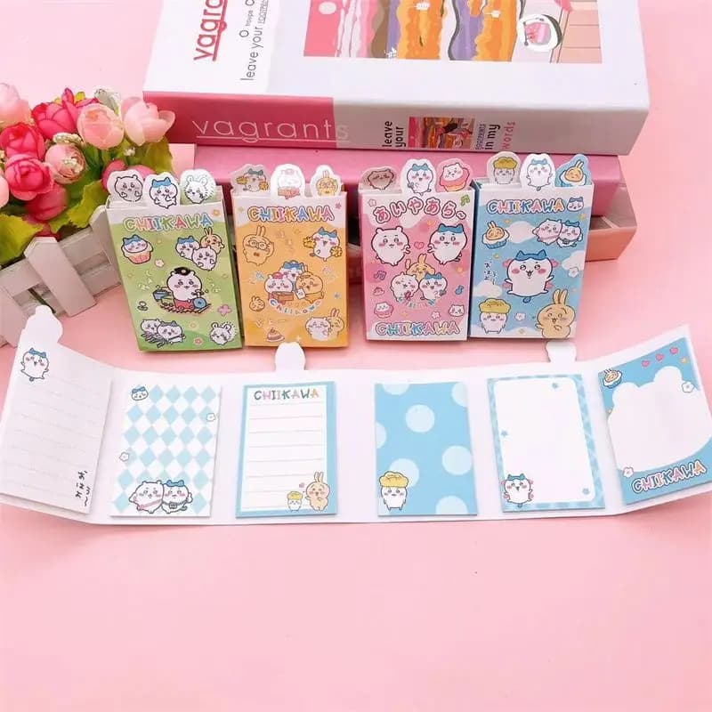 Chiikawa 40% off sticky notes, cute Hachiware Usagi colorful N times sticky note memo