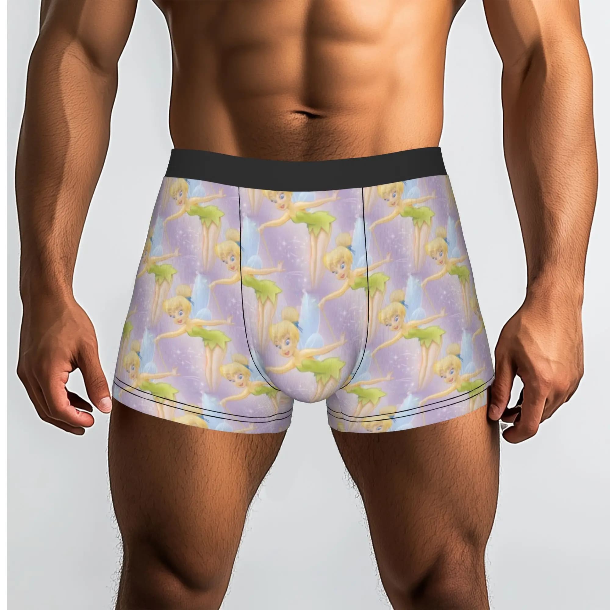 Customized Cool T-Tinker Anime Bell Cute Cartoon Boxers Shorts Panties Men's Underpants Breathable Briefs Underwear