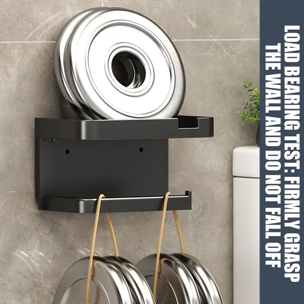 Porta carta igienica a parete in ABS Portaoggetti in plastica addensata antiruggine per portarotolo di carta igienica da cucina per bagno