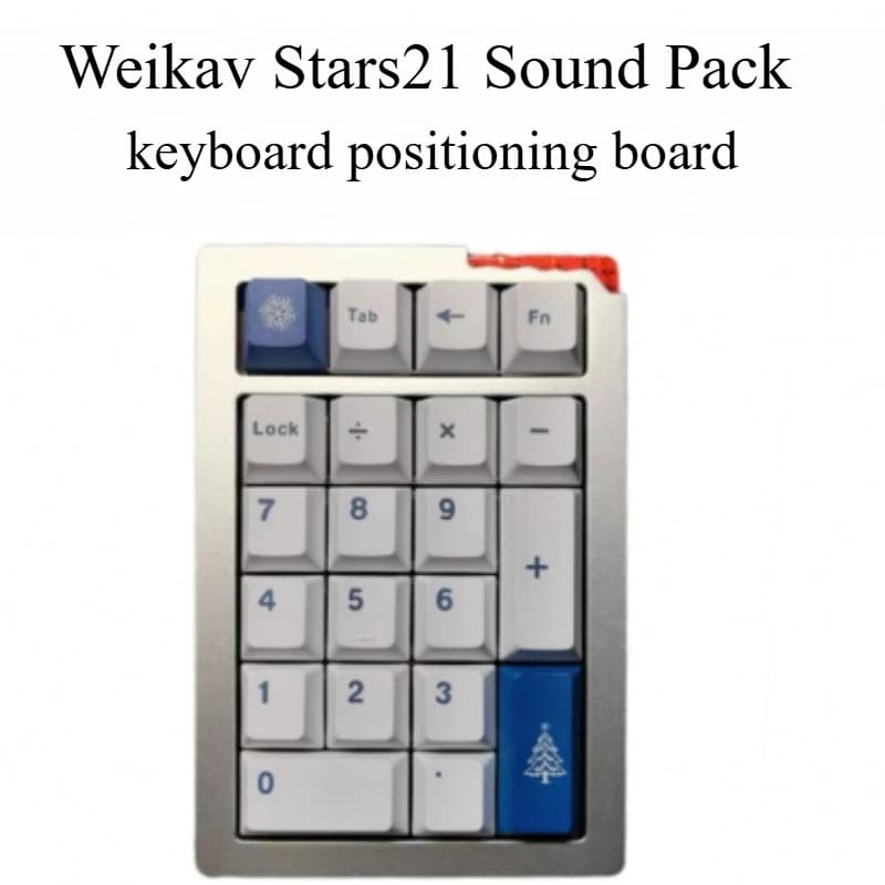 Weikav Stars21 Sound Pack Customization PORON Sandwich Cotton POM Keyboard Positioning Board for Mechanical Keyboard Accessories