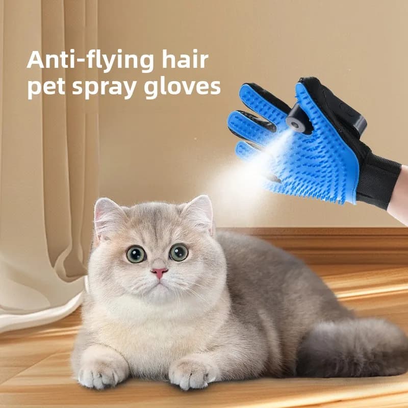 Guanti per la pulizia degli animali domestici, shampoo senza acqua senza risciacquo per il bagno di cani e gatti, guanto per toelettatura autopulente per una facile rimozione della pelliccia