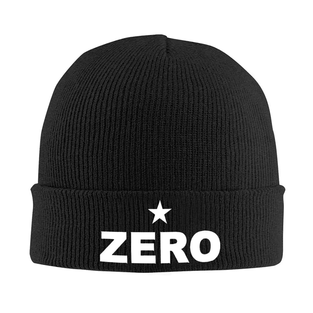 2026 Star above ZERO white word Men Women Unisex Knitted Hat Beanie Pullover Cap Winter Thermal Warm Christmas Outdoor Cycling H