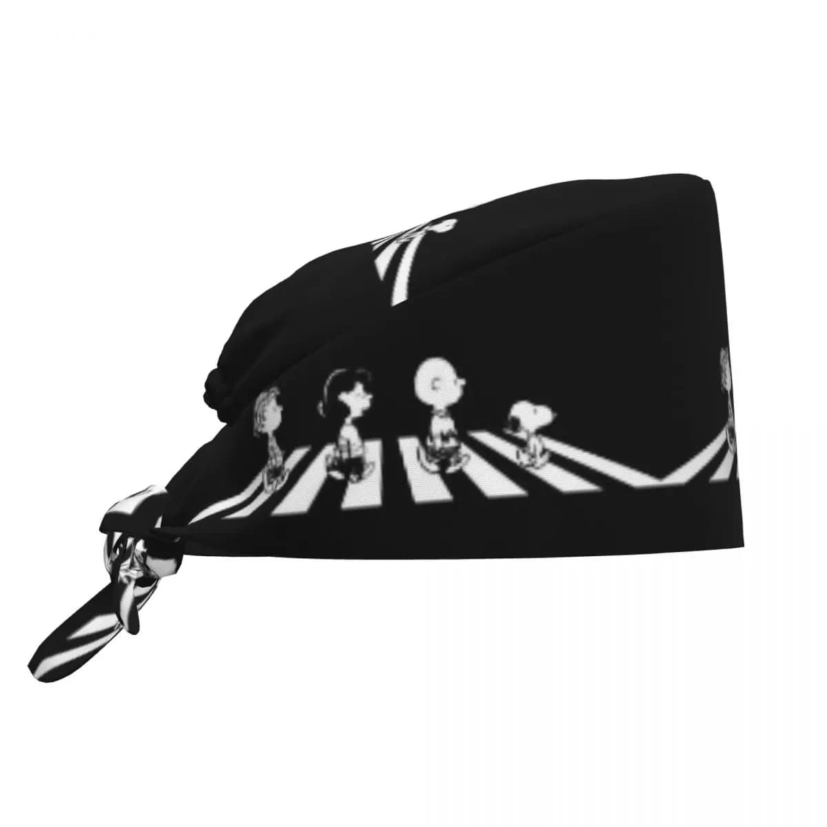 Cappello da Lavoro Regolabile Personalizzato Rock Tees Group Walk S-Dog-Snoopies, Berretto Chirurgico per Infermieri, Dottori, Chirurghi e Dentisti
