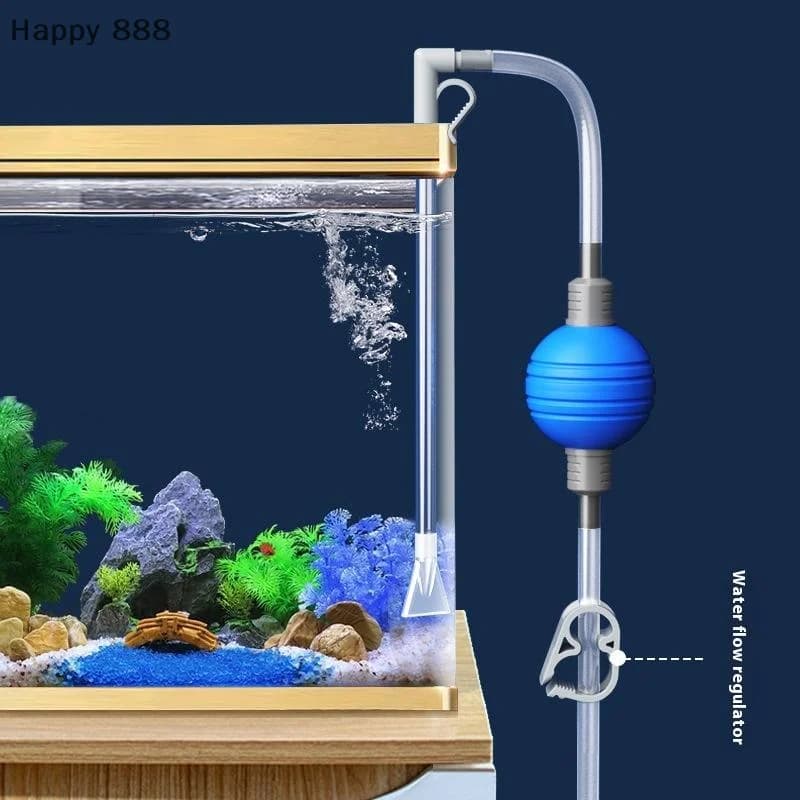Cambio d'acqua per acquario con funzione di pulizia del ghiaia – Pompa a vuoto a sifone per una efficiente manutenzione del serbatoio