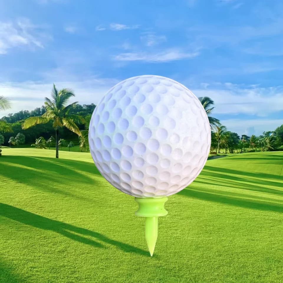 T-shirt in plastica Tees da golf resistenti T-shirt da castello Accessori da golf in plastica per l'allenamento di golf amatoriale del campo di guida