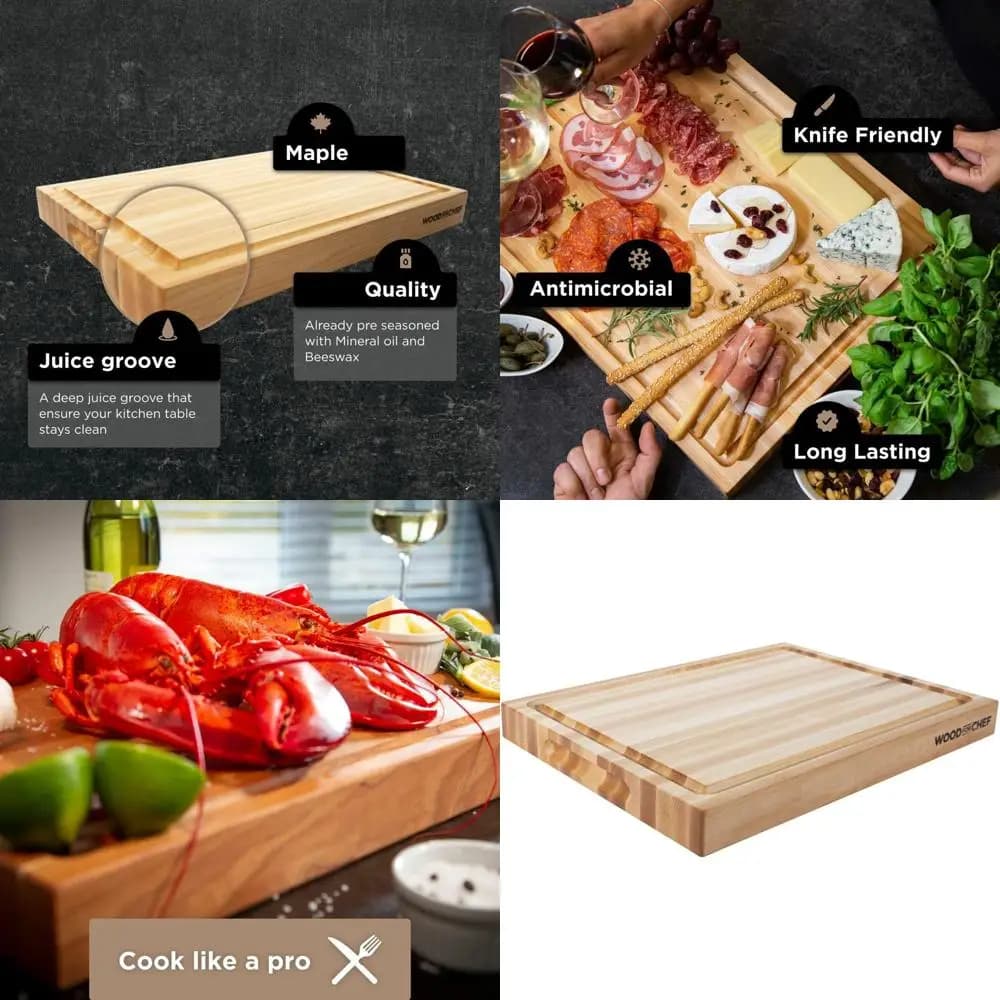 Acere Big Size - Reversible and Resistant for Meat, Vegetables and Liquid Control - 24x18x1.5 inches
