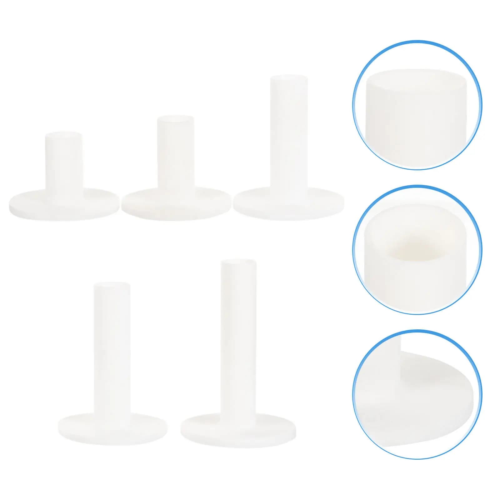 Set di 5 Porta Palline da Golf Professionali in Silicone Flessibile per Uso Multifunzionale, Accessori per Migliorare la Pratica del Golf