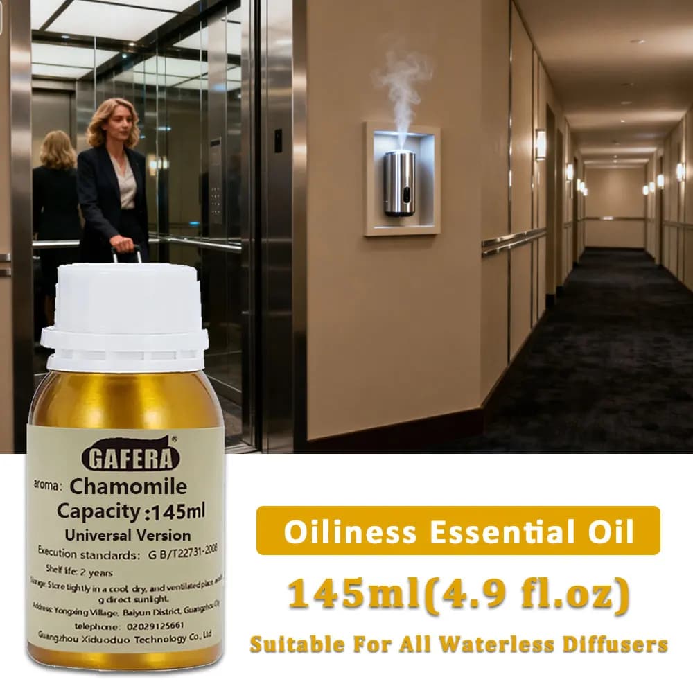 GAFERA 145ml (4.9 fl.oz) Olio Essenziale al Profumo di Camomilla Ice Age Ritz-Carlton, Supplemento per Macchine Profumatrici e Diffusori di Aromi