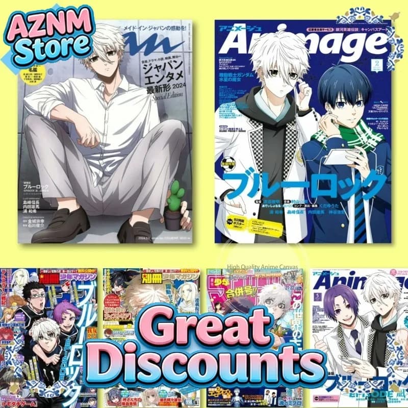 Blue Lock Anime Poster Reo Mikage Mural Oil Painting Isagi Yoichi Character Home Decoration Living Room Hanging Painting