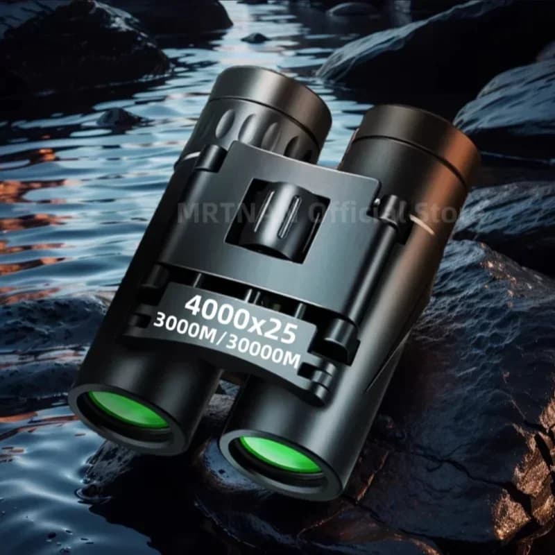 Telescopio binocolo HD con zoom 4000X25 Potente visione portatile pieghevole a lunga distanza Caccia Sport da campeggio all'aperto