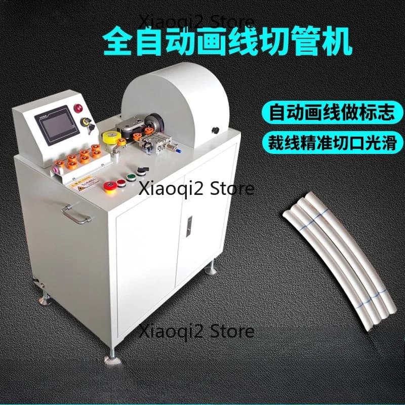 Fully Automatic 360‑Degree Marking Pipe Cutting Machine for Water Purifier PE PU Tube Me-dical Silicone Air Tube