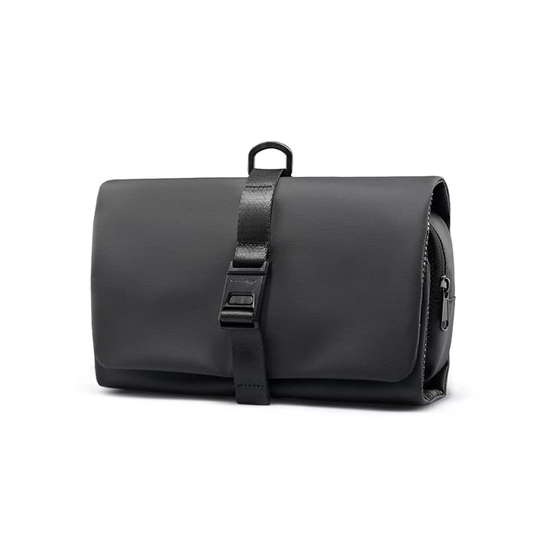 MARK RYDEN Borsa da toilette da viaggio Borsa organizer impermeabile Elegante custodia leggera nera