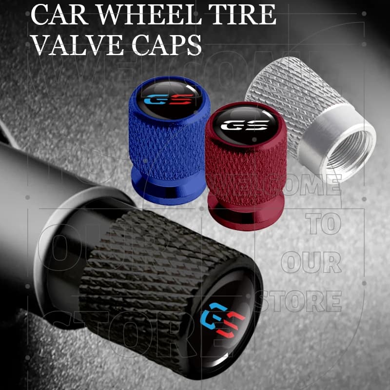 For R1250GS R1300 R1200 ADV F750 F850 GS LOGO 4pcs Motorcycle Wheel Tire Valve Aluminum Caps Tyre Stem Covers Airdust Waterproof