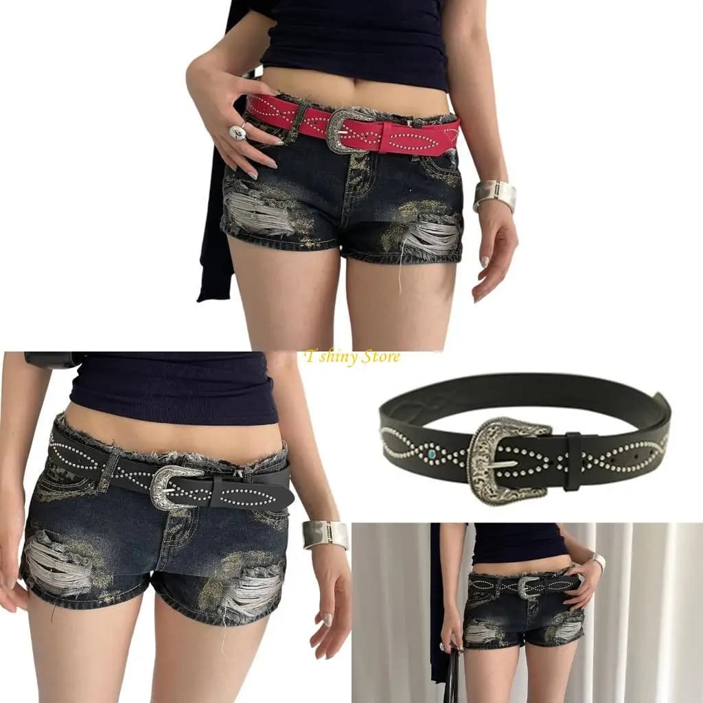 N58f Accessorio in pelle in metallo a cinghia punk a cinghia