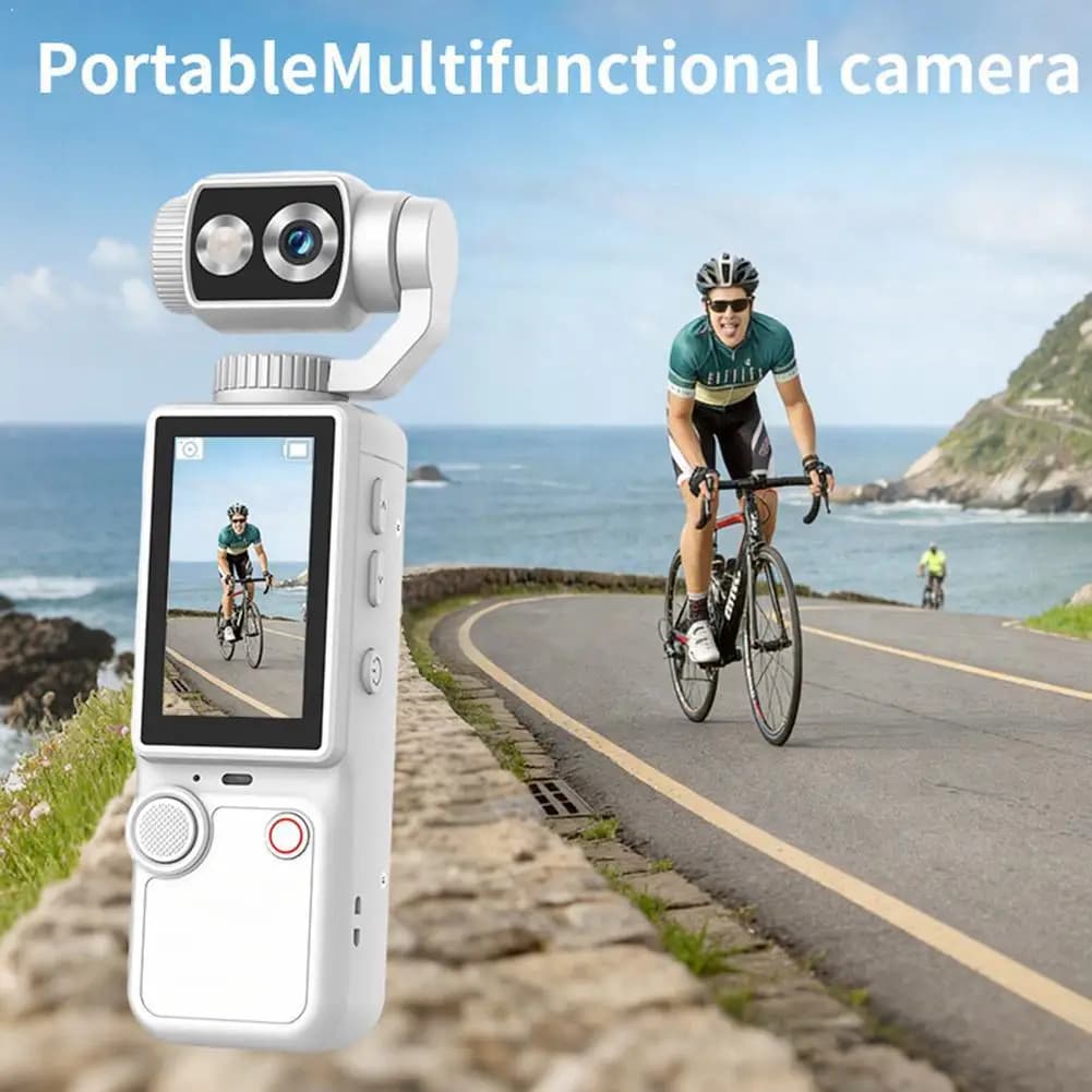 Videocamera portatile Q8 Ultra HD, registrazione automatica, videocamera tascabile per conferenze e sport all'aperto
