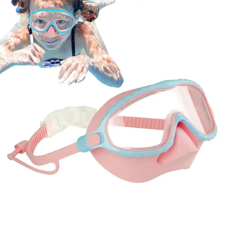 Children's swimming glasses with nose cover Snorkeling glasses No leaks Water resistant Diving pool Snorkeling glasses Snorkeling equipment