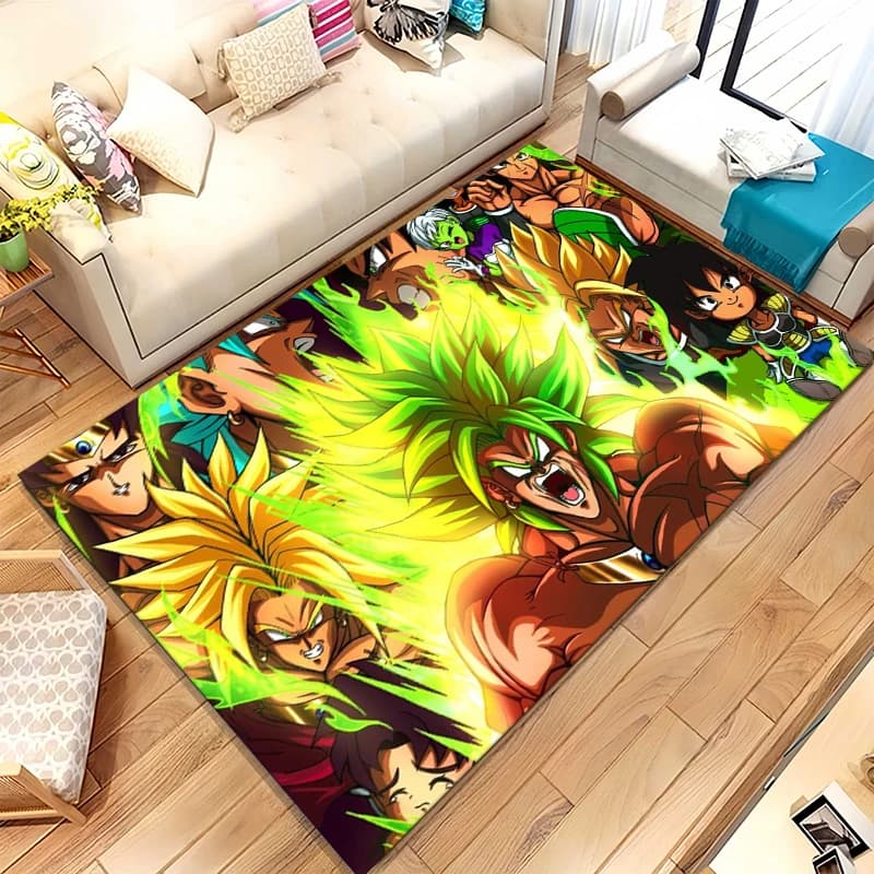 Anime D-Dragon Ball Game Cartoon Living Room Non-Slip Area Rug Soft Carpet for Bedroom Kids Playroom Sofa,Home Decor Doormat