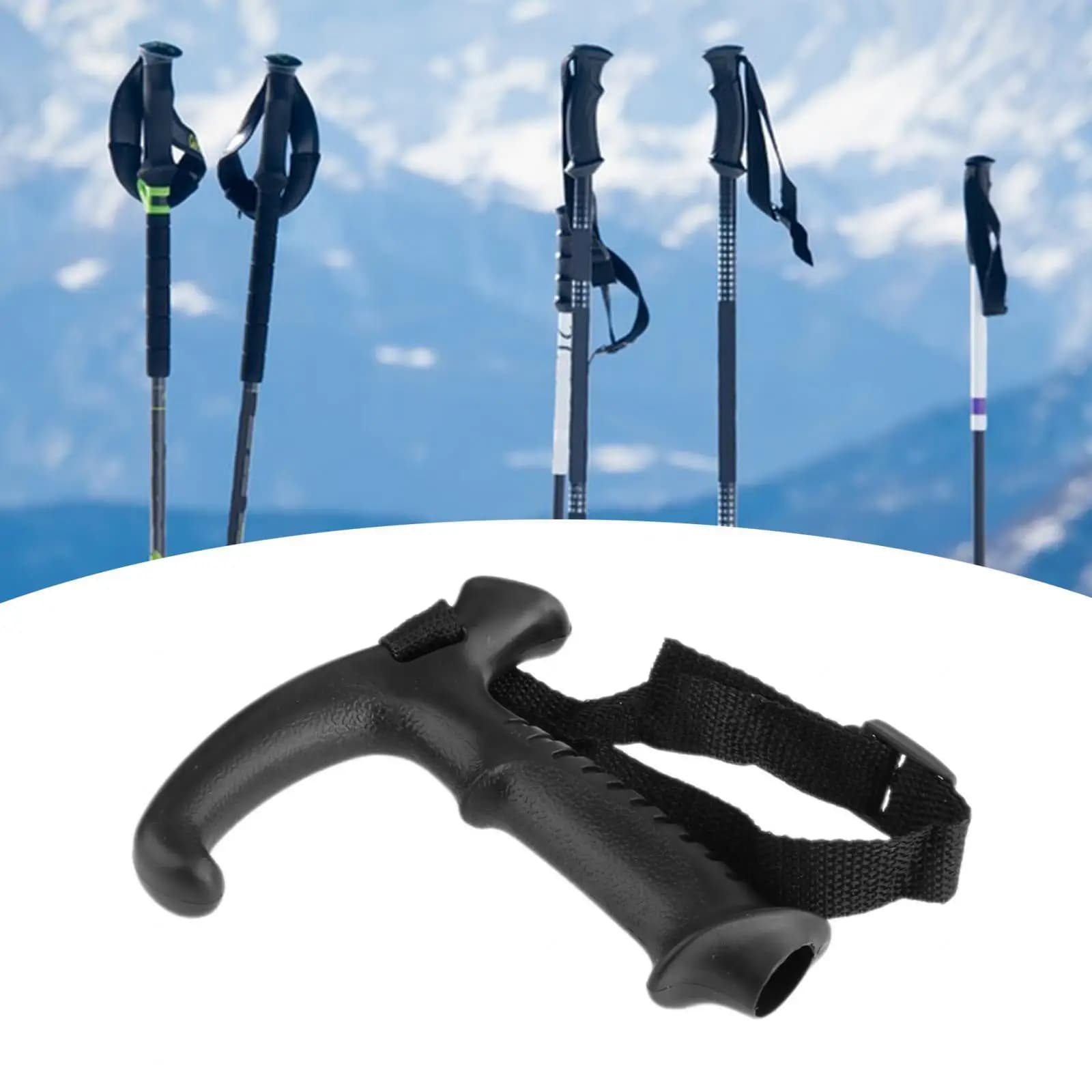 Trekking stick handle with adjustable strap for 20 mm trekking rod handle