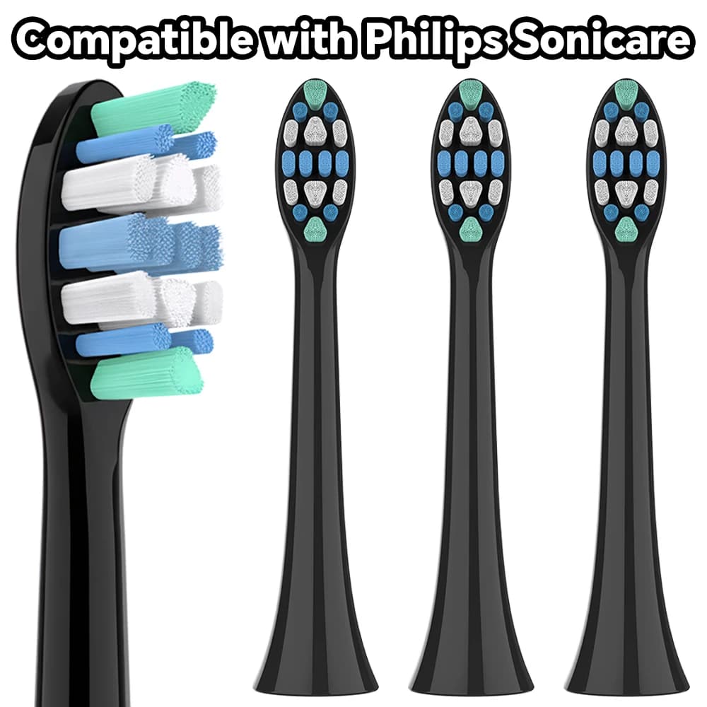 Replacement Brush Heads Compatible with Philips Sonicare Electric Toothbrush, Professional Toothbrush Head for HX4100/5300/5100