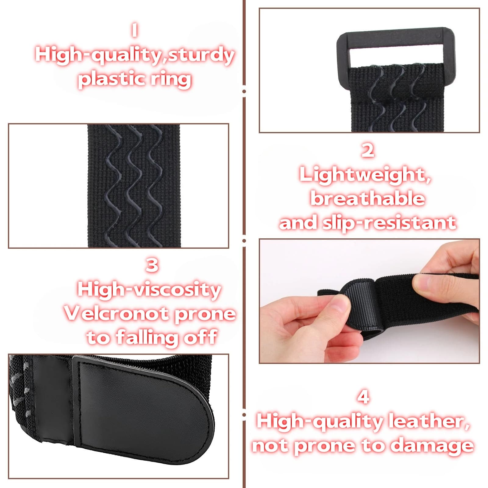 Cinghie elastiche da 4/8 pezzi, nastro adesivo antiscivolo, cinghie di stoccaggio con gancio e anello con fibbie, adatte per cavi di prolunga