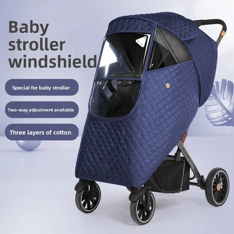 Copertura antipioggia universale per passeggino: protezione antivento e impermeabile per passeggini/passeggini con ombrellone, protezione completa