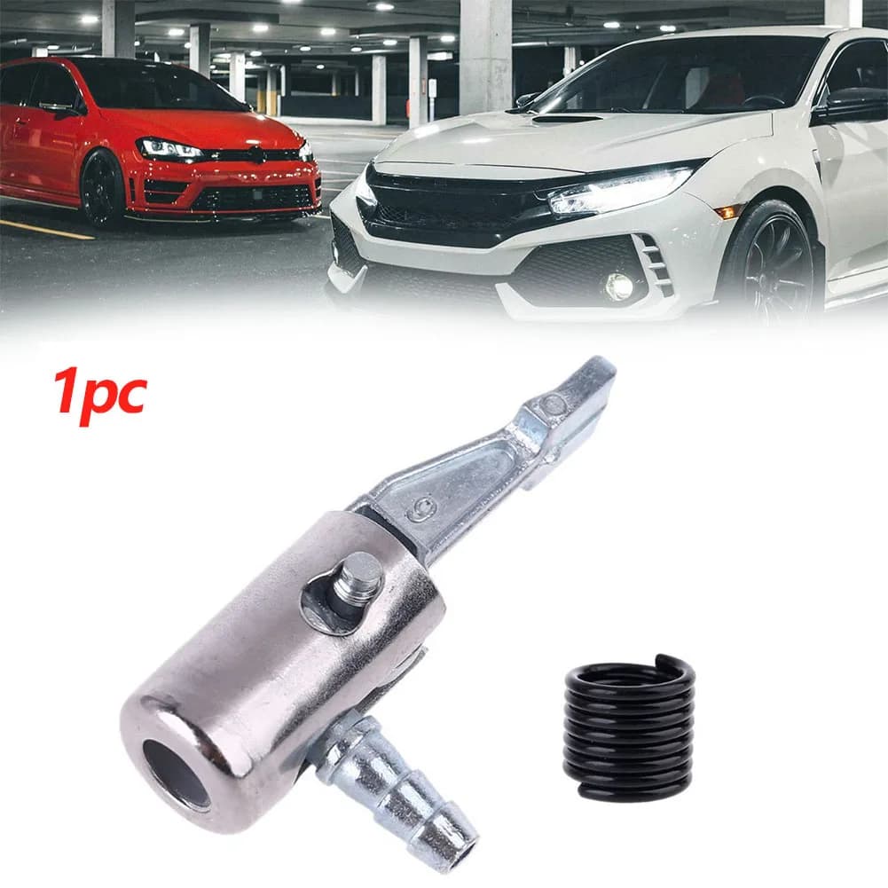 Adattatore clip-on per connettore valvola pompa di gonfiaggio pneumatici per auto da 6 mm Accessori per automobili per ruote per pneumatici in ottone da 8 mm